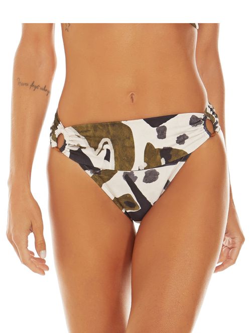 Biquíni Calcinha Grande Cintura Alta Estampada - Lago