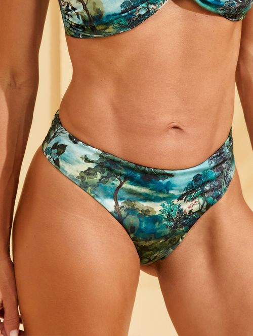 Biquíni Calcinha Média Estampada - Alma