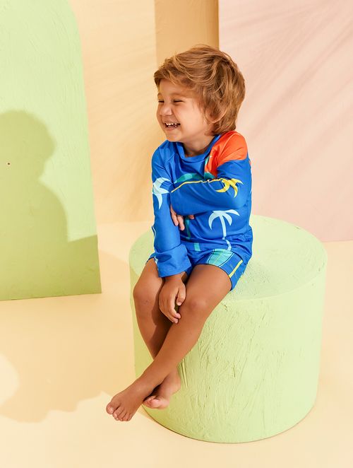 Blusa Proteção Solar UV 50+ Infantil Feminino - Mar de Diversão
