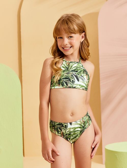 Biquíni Infantil Com Top Cropped e Calcinha - Leveza