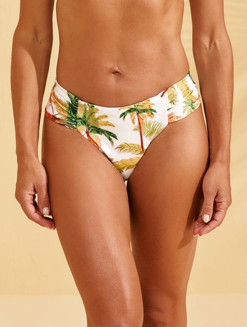 Biquíni Calcinha Média Estampada - Palmar